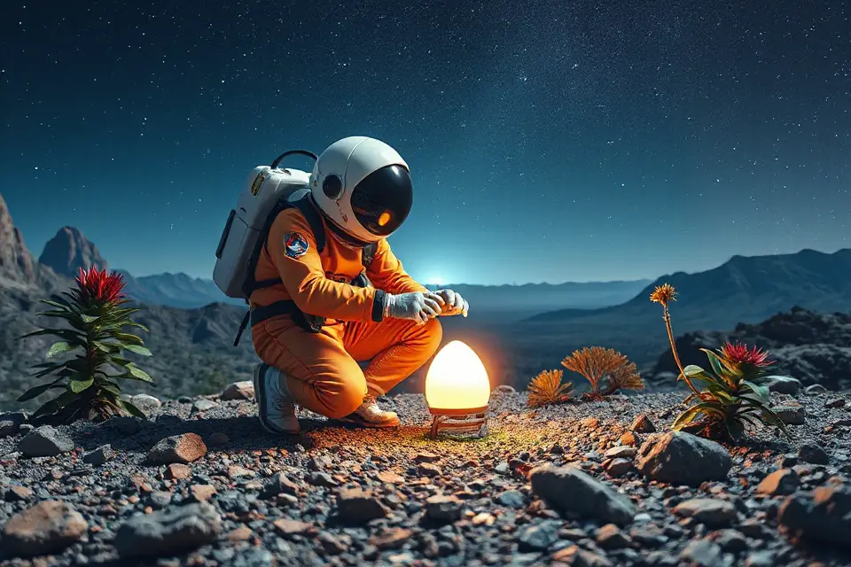 crewmate explores alien object