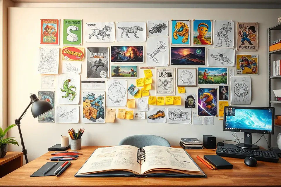 designer s creative inspiration wall