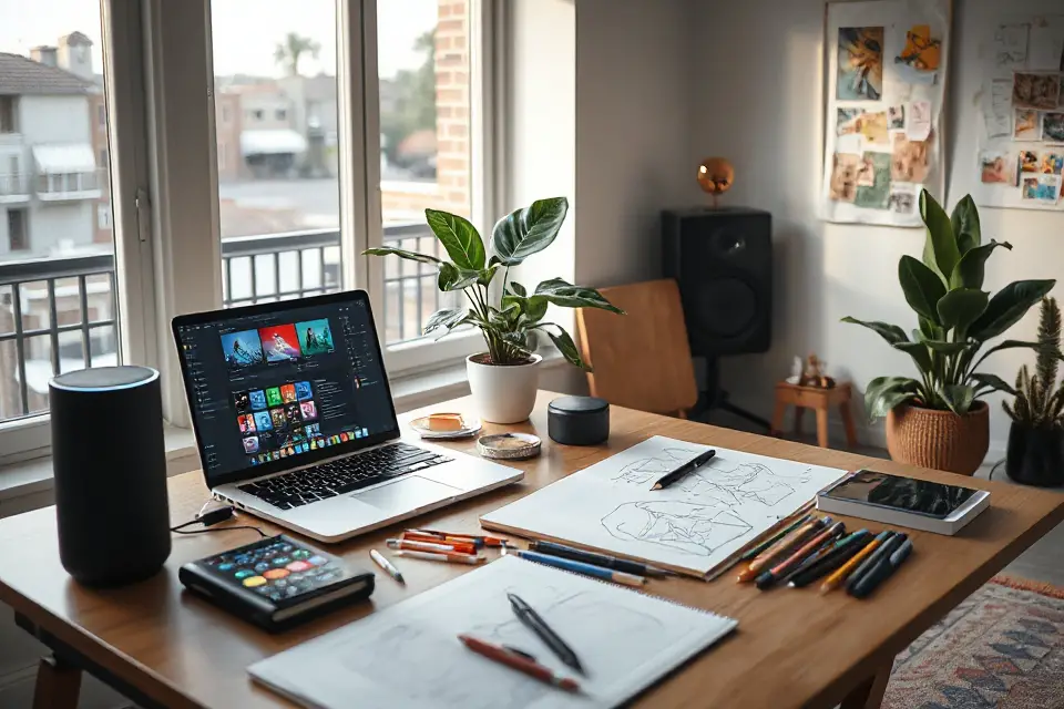 digital assistant creative workspace