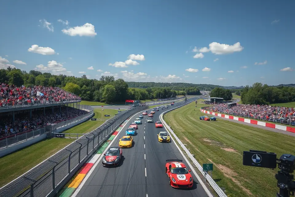 drone view race excitement