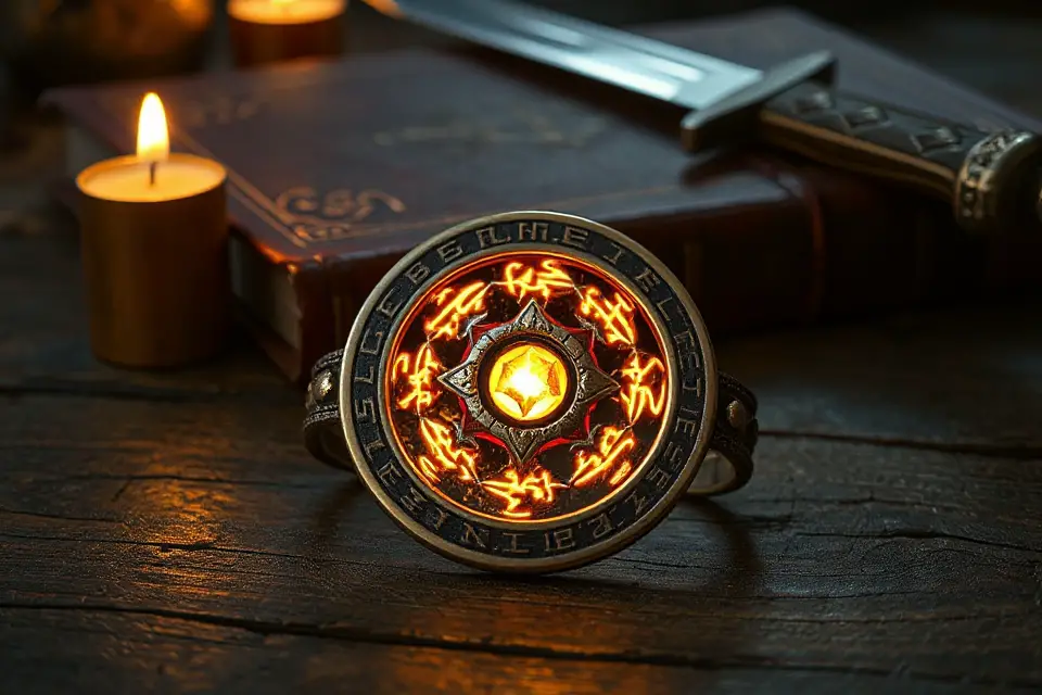 enchanted amulet stock photo