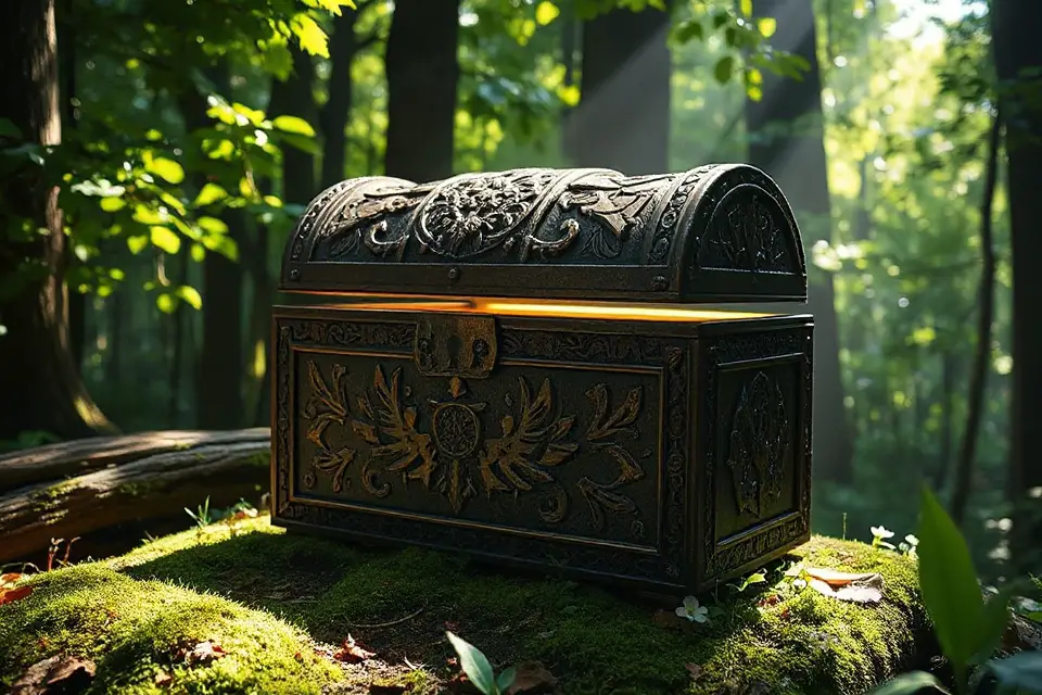 enchanting treasure chest photo