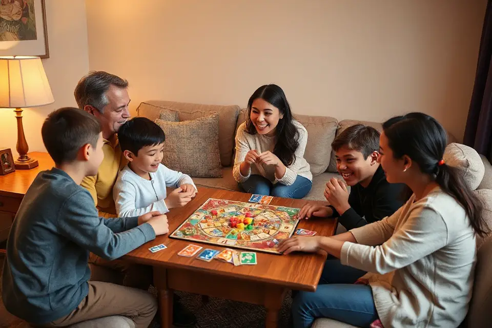 family game night laughter