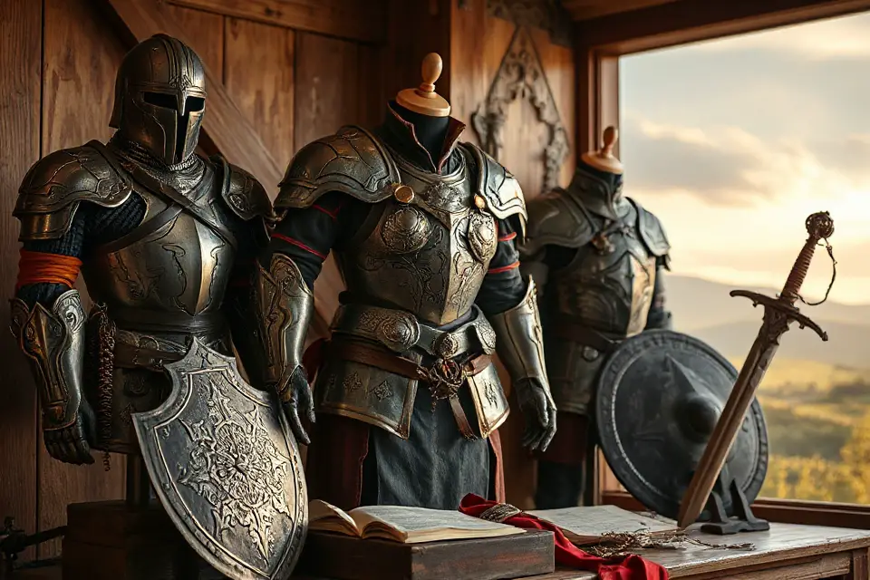 fantasy armor stock photo