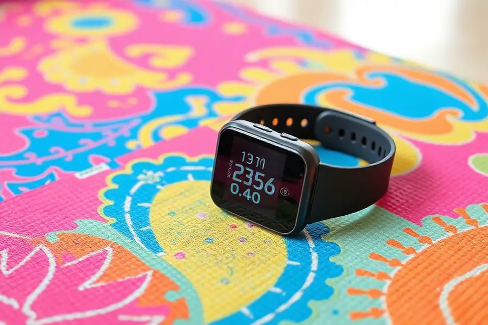 fitness tracker gym mat