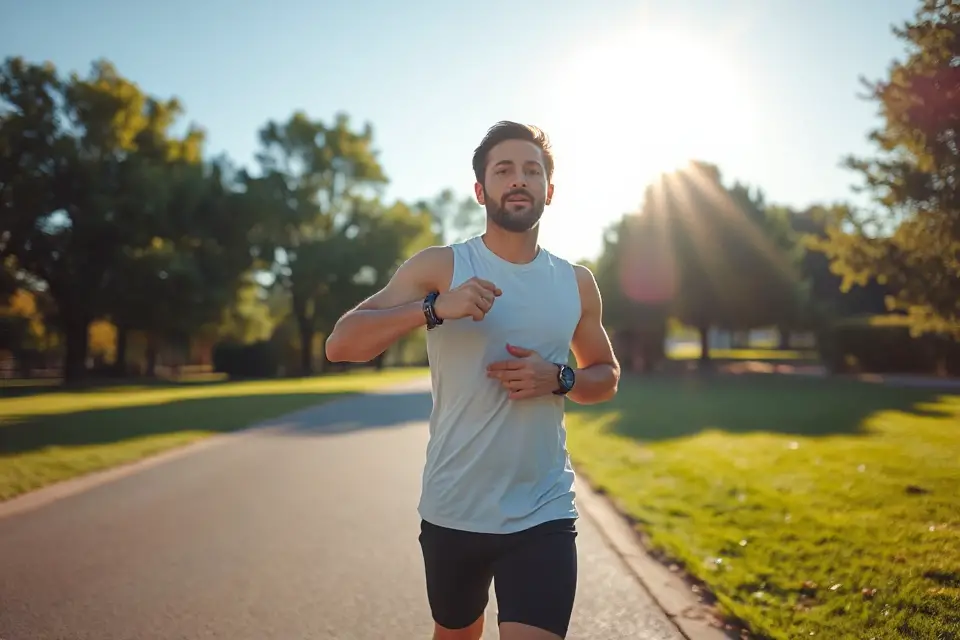 fitness tracker morning jog