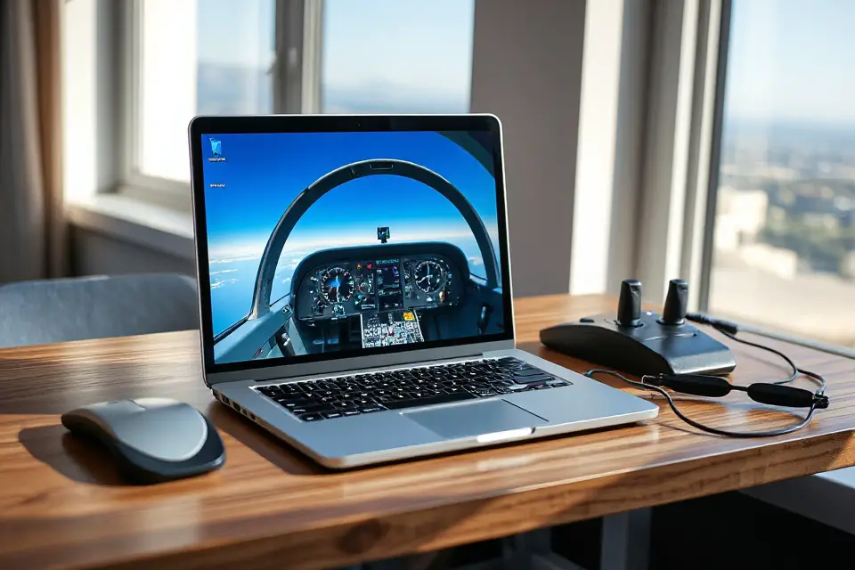 flight simulation software laptop