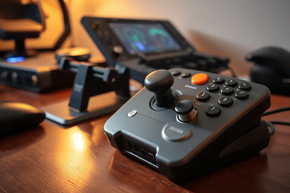 flight simulator joystick gear