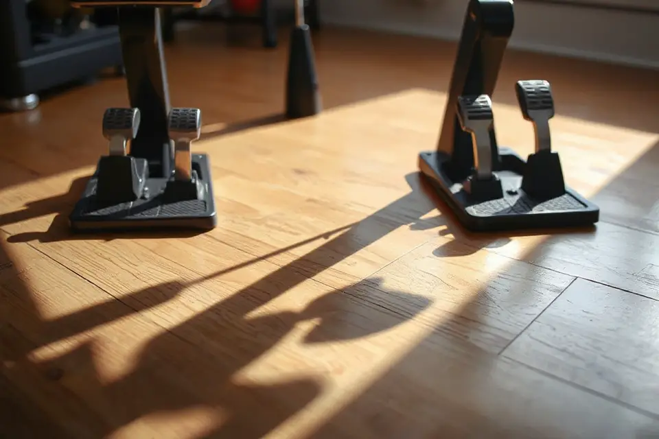 flight simulator pedals photo