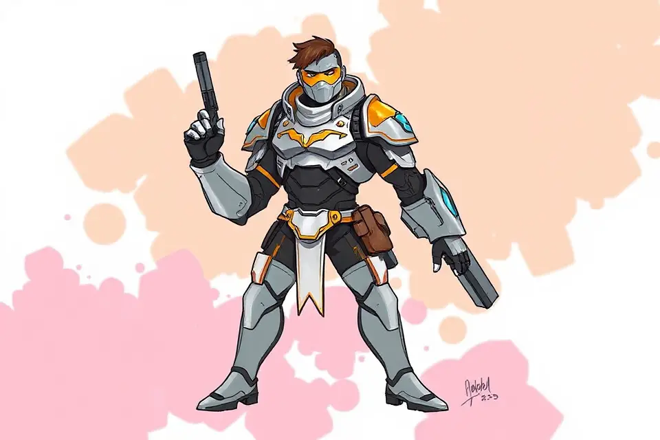 free overwatch character sketch