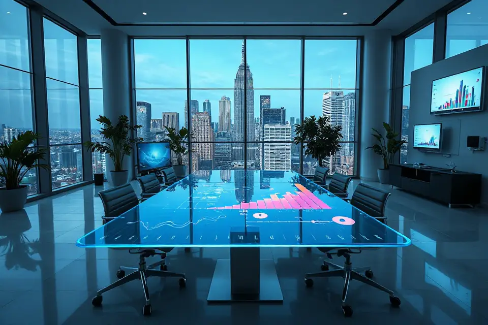 futuristic office technology image