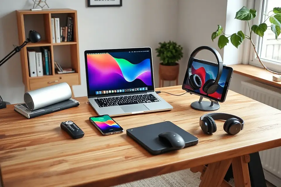 gadgets in home office