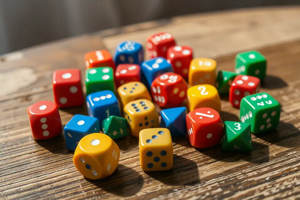 game dice stock photo