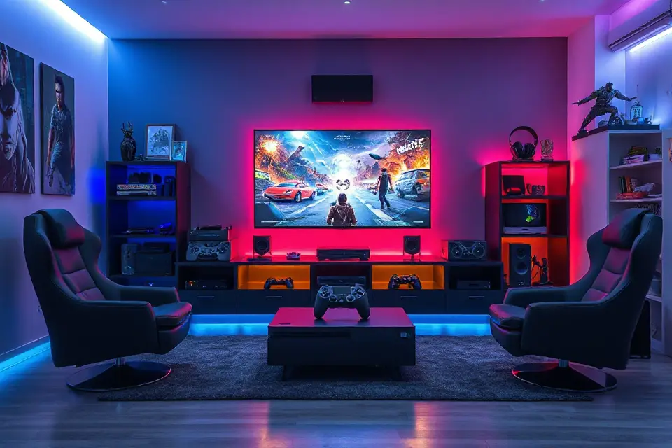 gaming console setup inspiration