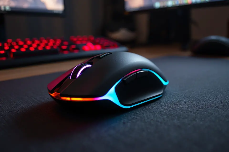 gaming mouse close up image