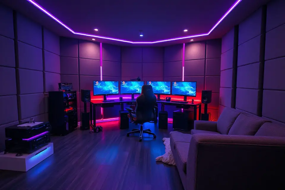 gaming room soundproofing panels