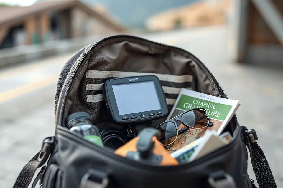 gps in travel backpack