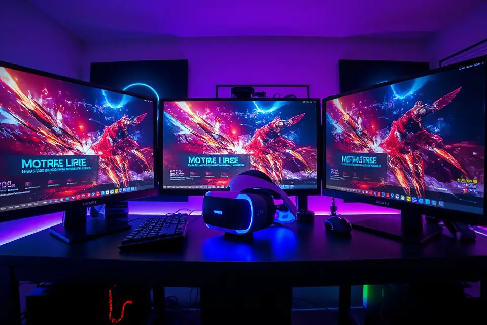 high tech gaming setup