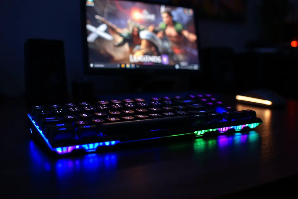 illuminated led gaming keyboard