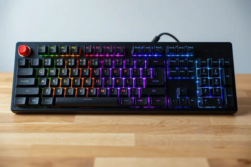isolated mechanical keyboard photo