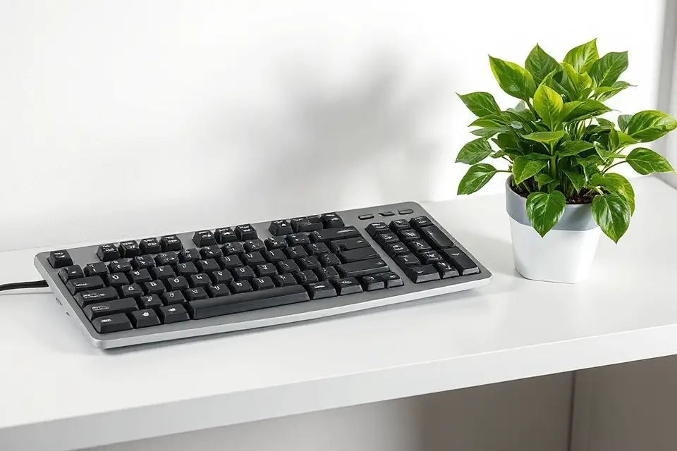 keyboard and works workspace