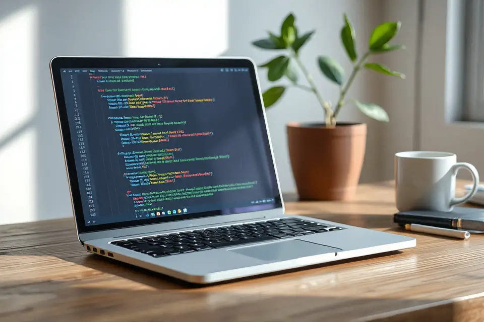 laptop displaying code screenshot