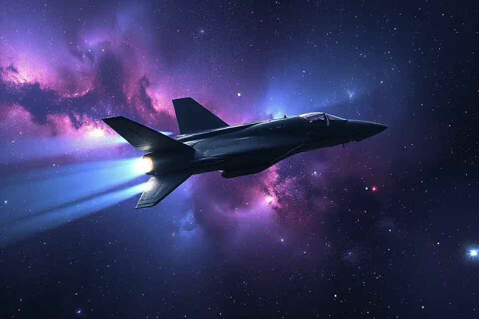 lone spaceship exploration image