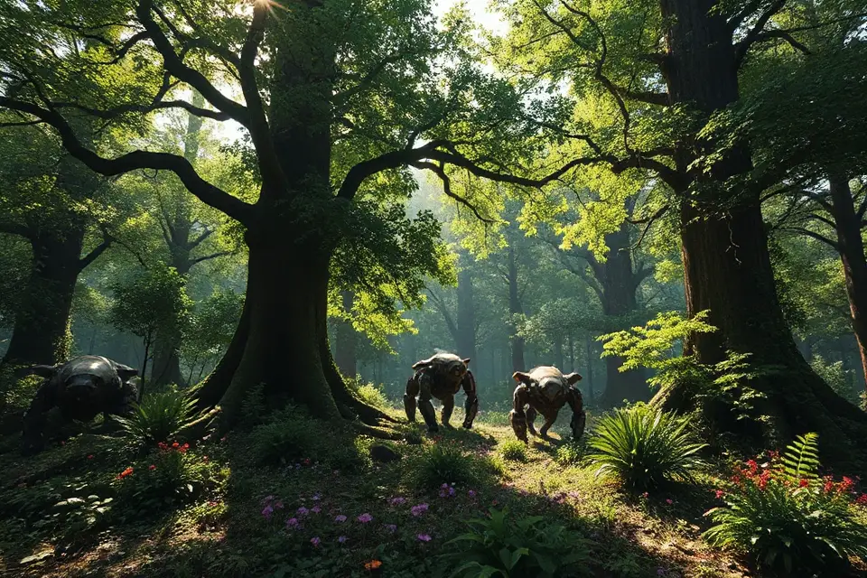 lush horizon zero dawn forests