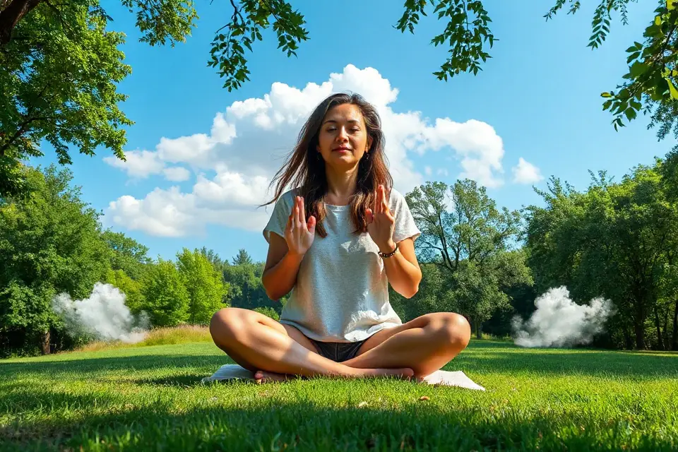 meditation in cloud imagery