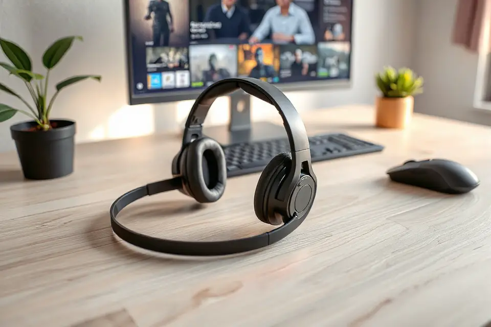 minimalist gaming headset photo