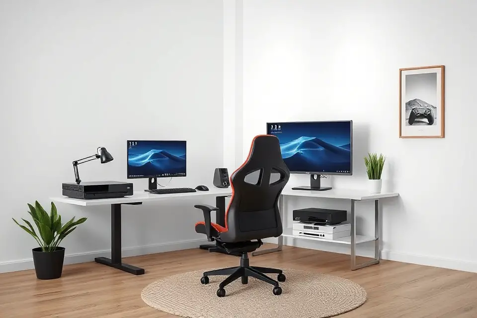 minimalist gaming room design
