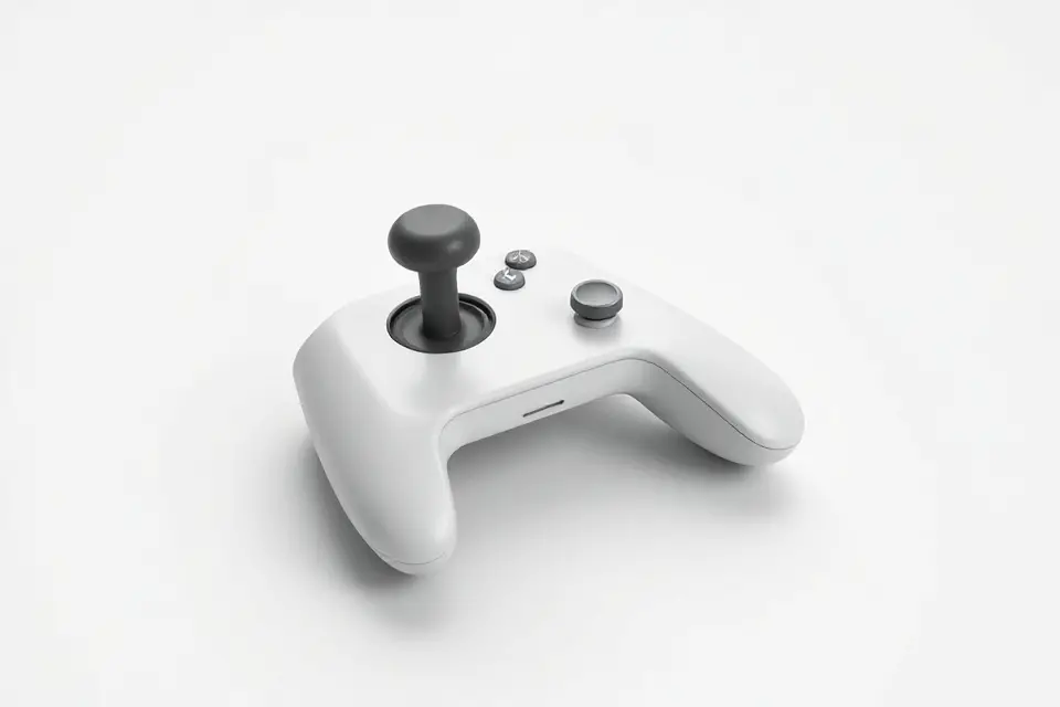 minimalist joystick stock photo