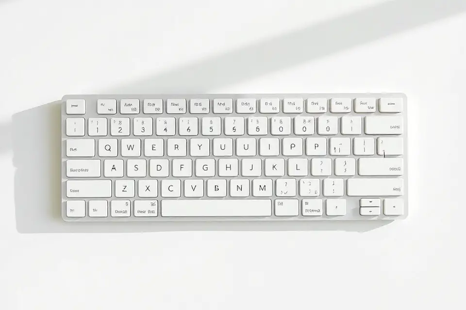 minimalist keyboard banal photo