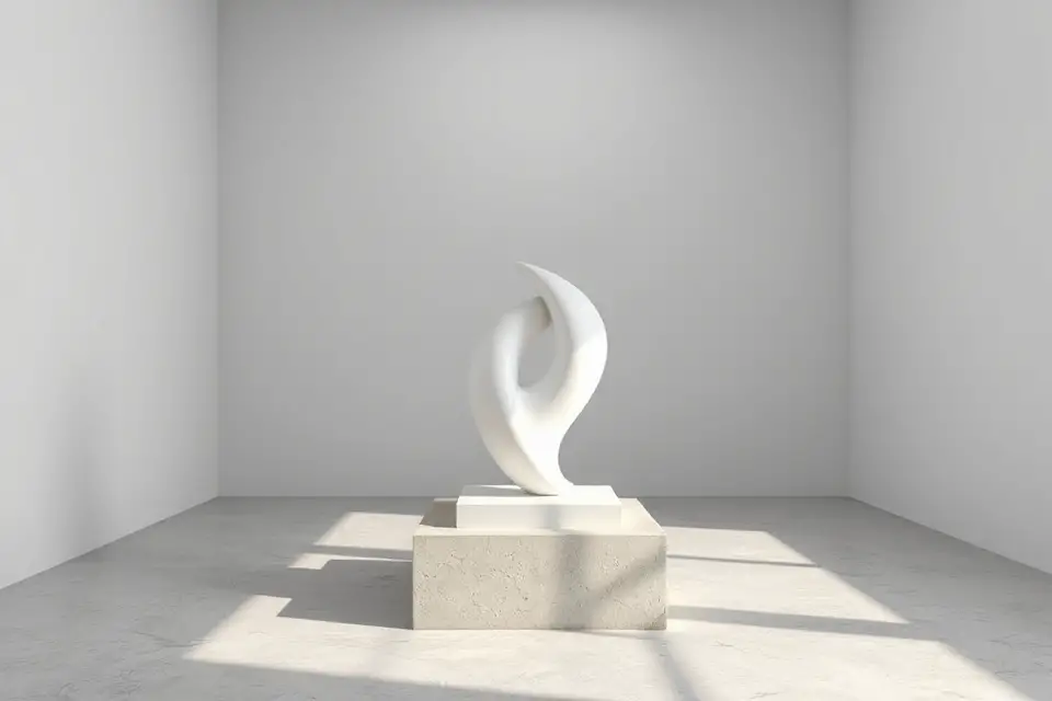 minimalist virtual art gallery