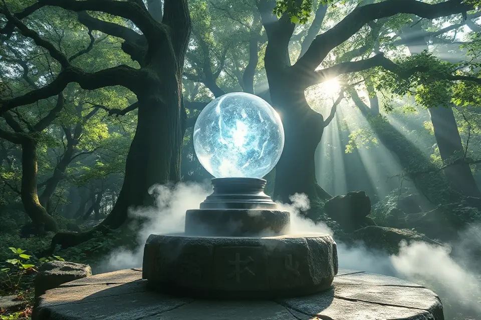 mystical crystal orb imagery