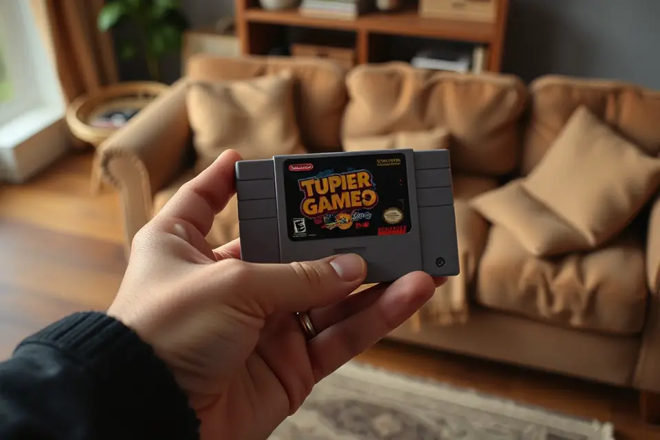 nostalgic retro gaming photo