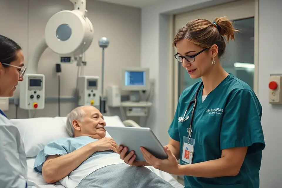 nurse tablet patient care