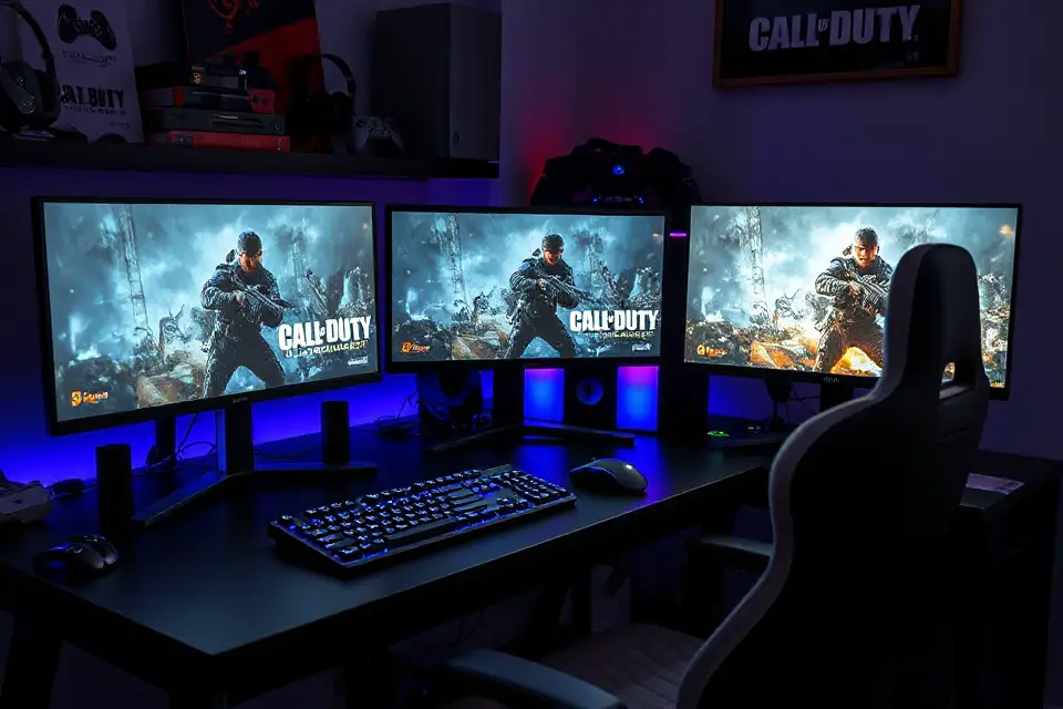 optimized gaming setup photo
