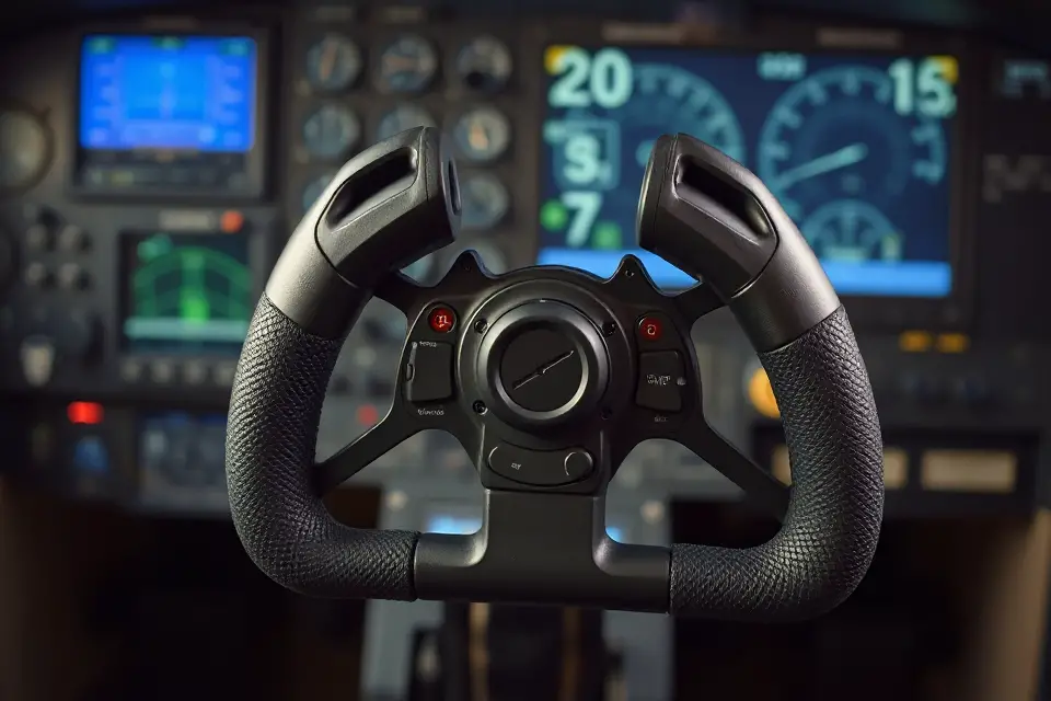 realistic flight simulator yoke
