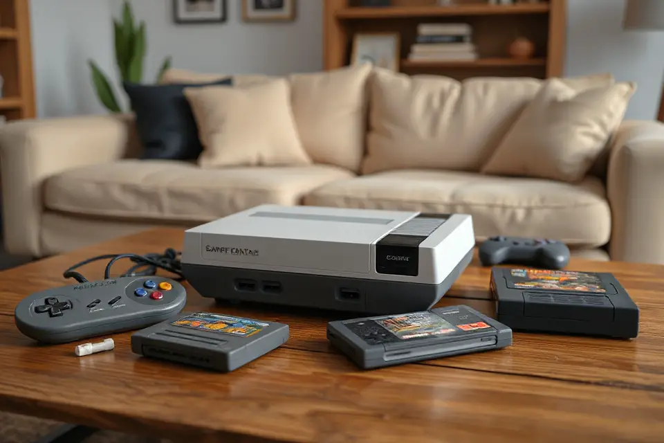 retro gaming console photo