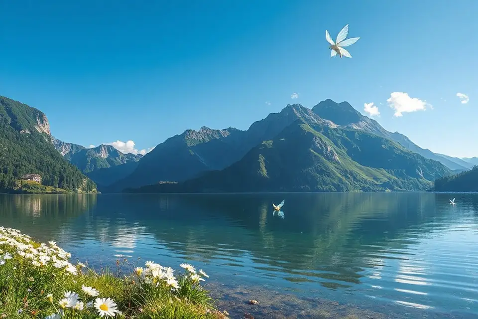 serene final fantasy landscape