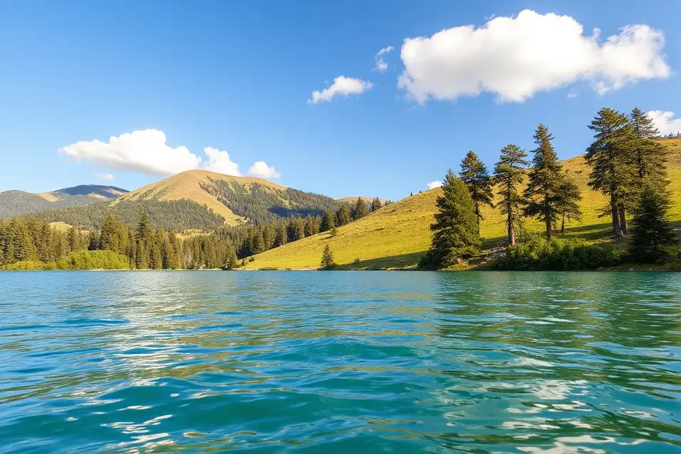 serene landscape gimbal photo