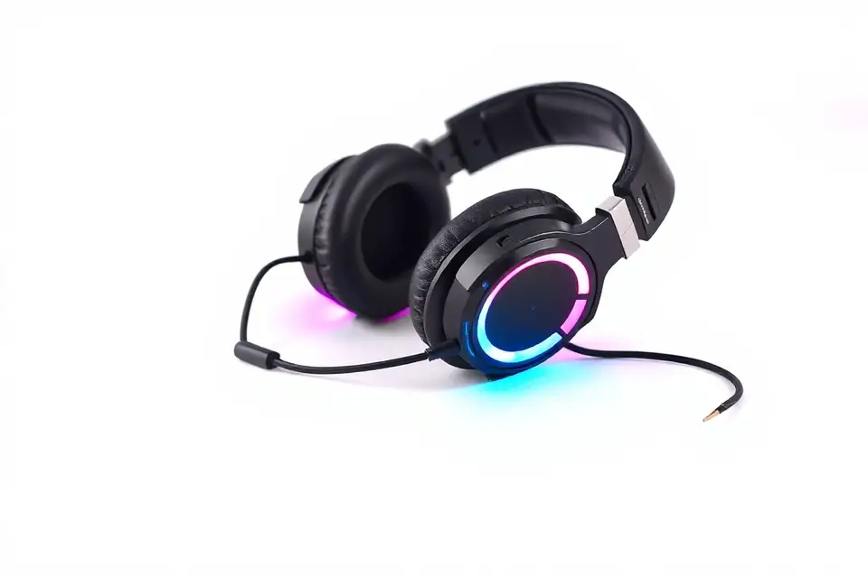 sleek gaming headset photo