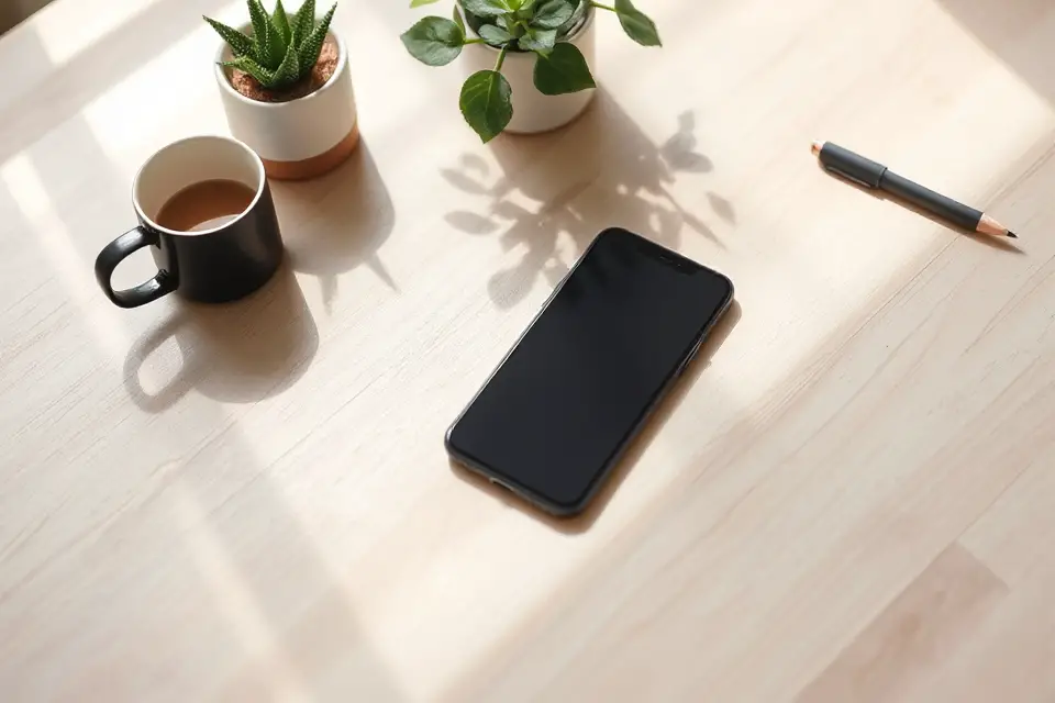 sleek minimalist smartphone photo