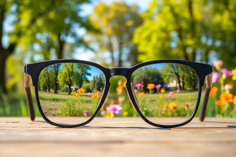 smart glasses nature reflections