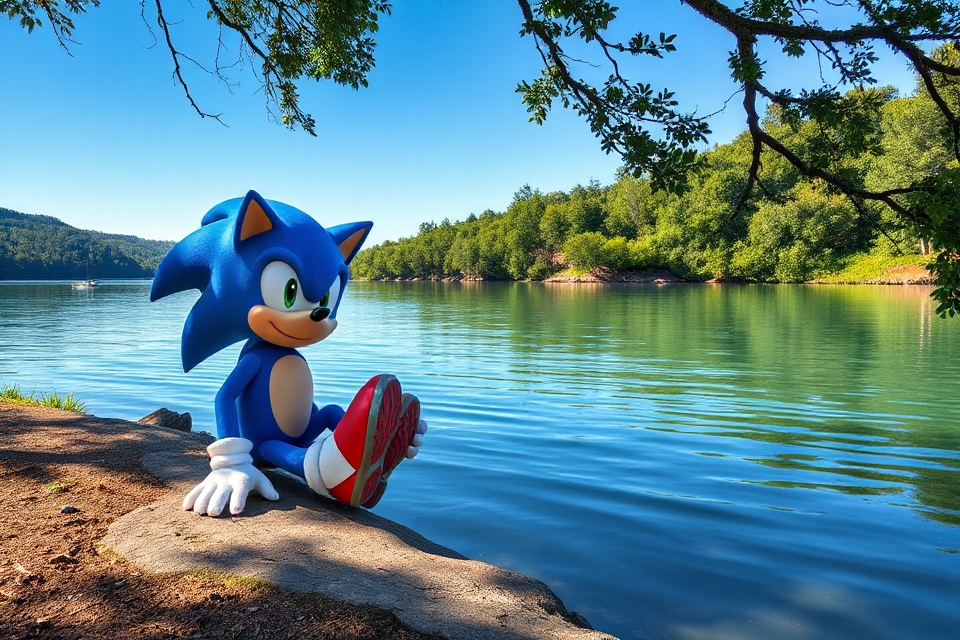sonic by tranquil lake