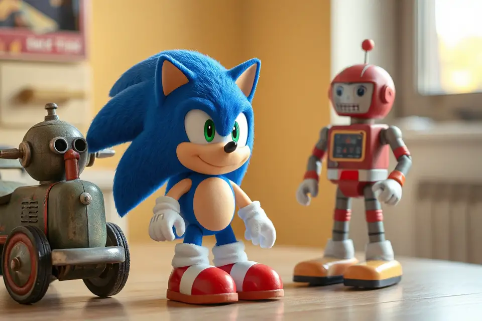sonic nostalgia vintage toy