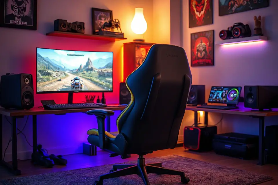 stylish gaming chair photo