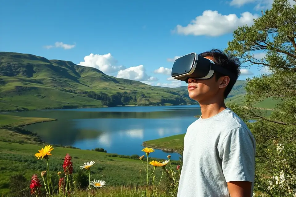 tranquil vr landscape experience