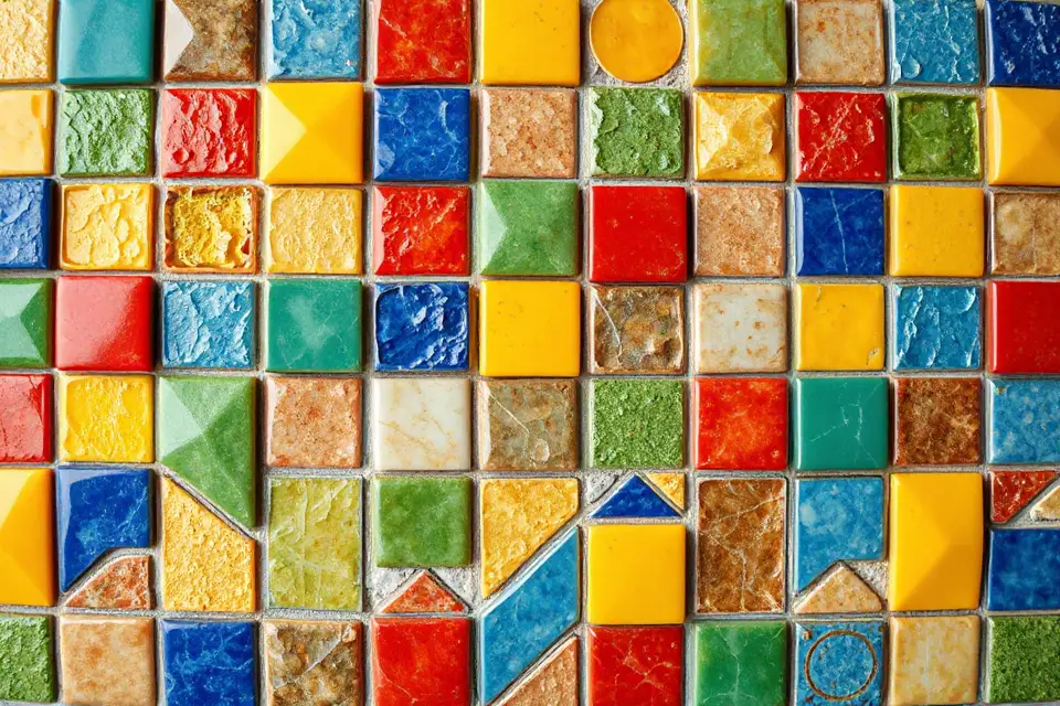 vibrant abstract mosaic photo